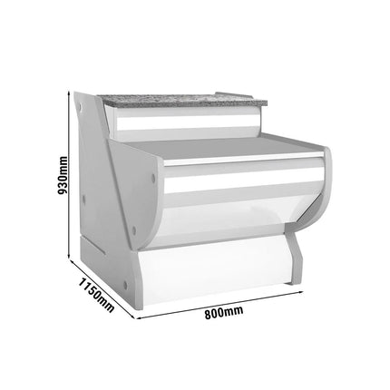 GGM Gastro Checkout Counter KRM Series - 800mm - Front panel White