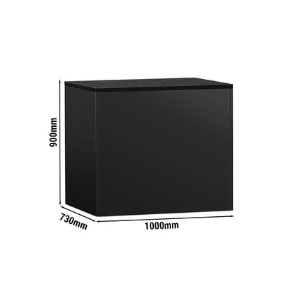 GGM Gastro Checkout Counter MADRID - 1000mm - Matt black finish
