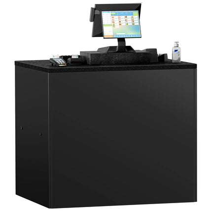 GGM Gastro Checkout Counter MADRID - 1000mm - Matt black finish