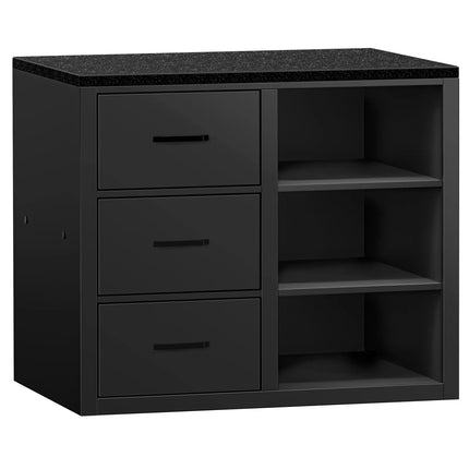 GGM Gastro Checkout Counter MADRID - 1000mm - Matt black finish