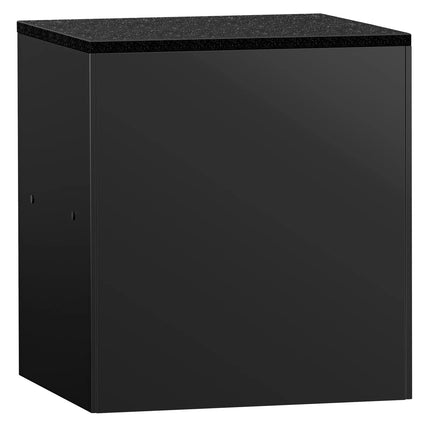 GGM Gastro Checkout Counter MADRID - 800mm - Black marble worktop - Matt black finish