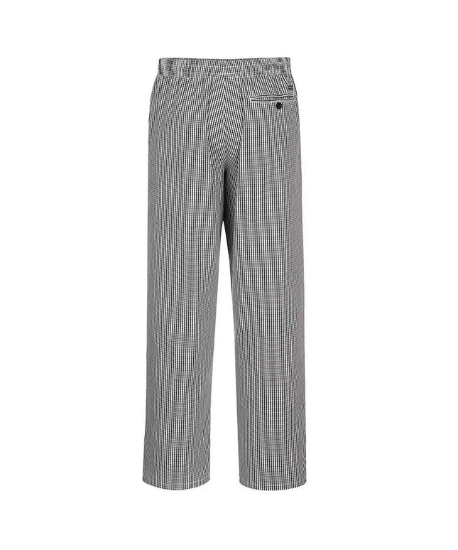 GGM Gastro Chef Trousers Bromley - Black and White Check - Size: XS