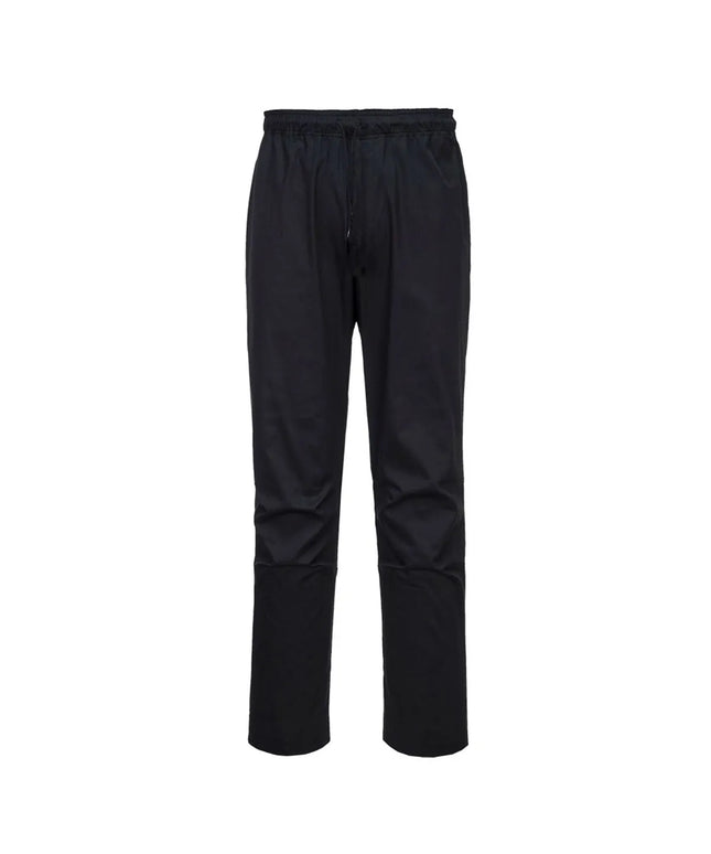 GGM Gastro Chef Trousers Slim Fit MeshAir Pro - Black - Size: S
