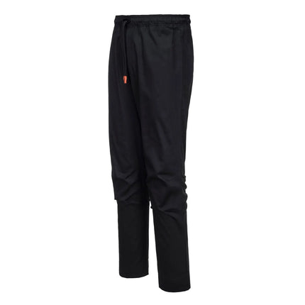 GGM Gastro Chef Trousers Slim Fit MeshAir Pro - Black - Size: XL