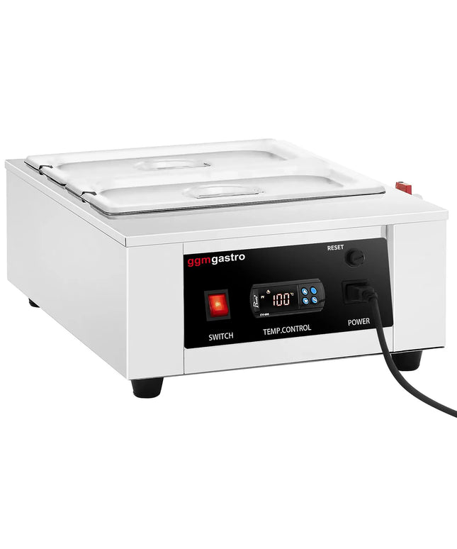GGM Gastro Chocolate Melter - 2 x 1/3 GN - 1.5kW - incl. 2 lids & 2 x 1/3 GN pans