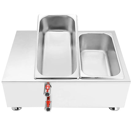 GGM Gastro Chocolate Melter - 2 x 1/3 GN - 1.5kW - incl. 2 lids & 2 x 1/3 GN pans
