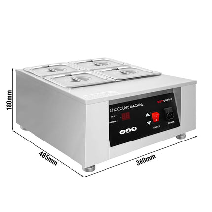 GGM Gastro Chocolate Melter - 4 x 1.7L - 1kW