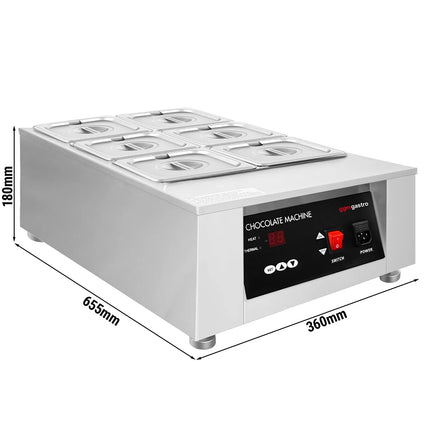 GGM Gastro Chocolate Melter - 6 x 1.7L - 1kW