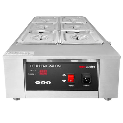 GGM Gastro Chocolate Melter - 6 x 1.7L - 1kW