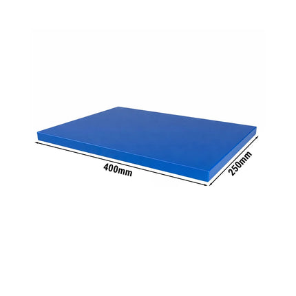 GGM Gastro Chopping Board - 250x400mm - Thickness: 20mm - HACCP-Compliant - HDPE - Blue