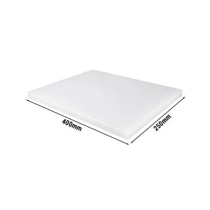 GGM Gastro Chopping Board - 250x400mm - Thickness: 20mm - HACCP-Compliant - HDPE - White