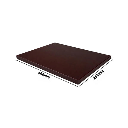 GGM Gastro Chopping Board - 250x400mm - Thickness: 20mm - HACCP-Compliant - HDPE - Brown