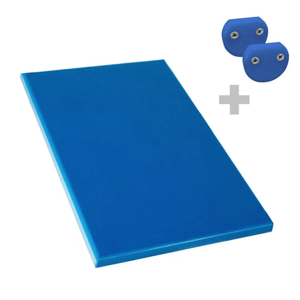 GGM Gastro Chopping Board - 250x400mm - Thickness: 20mm - HACCP-Compliant - HDPE - Blue