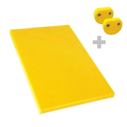 GGM Gastro Chopping Board - 250x400mm - Thickness: 20mm - HACCP-Compliant - HDPE - Yellow