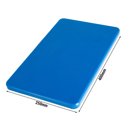 GGM Gastro Chopping Board - 250x400mm - Thickness: 20mm - HACCP-Compliant - HDPE (PE500) - Blue