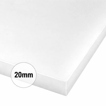 GGM Gastro Chopping Board - 250x400mm - Thickness: 20mm - HACCP-Compliant - HDPE - White