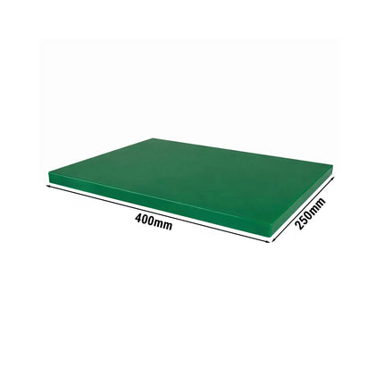 GGM Gastro Chopping Board - 250x400mm - Thickness: 20mm - HACCP-Compliant - Polyethylene - Green