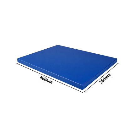 GGM Gastro Chopping Board - 250x400mm - Thickness: 20mm - HACCP-Compliant - Polyethylene - Blue