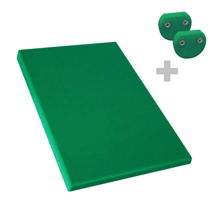 GGM Gastro Chopping Board - 250x400mm - Thickness: 20mm - HACCP-Compliant - Polyethylene - Green