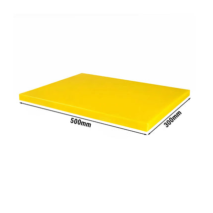 GGM Gastro Chopping Board - 300x500mm - Thickness: 20mm - HACCP-Compliant - HDPE - Yellow