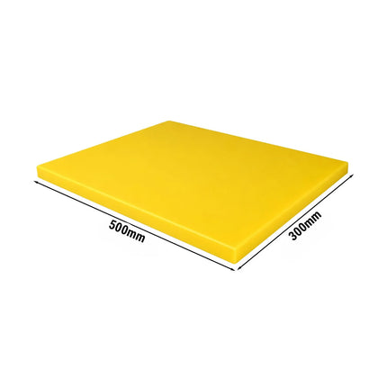GGM Gastro Chopping Board - 300x500mm - Thickness: 20mm - HACCP-Compliant - HDPE - Yellow