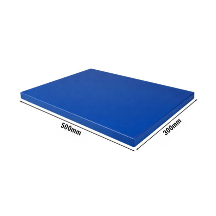 GGM Gastro Chopping Board - 300x500mm - Thickness: 20mm - HACCP-Compliant - HDPE - Blue