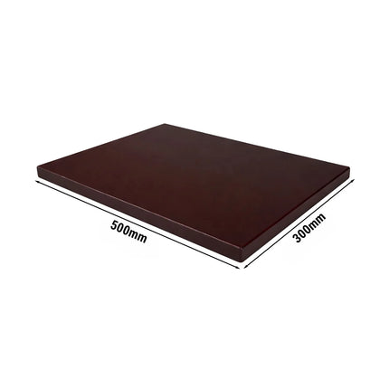 GGM Gastro Chopping Board - 300x500mm - Thickness: 20mm - HACCP-Compliant - HDPE - Brown