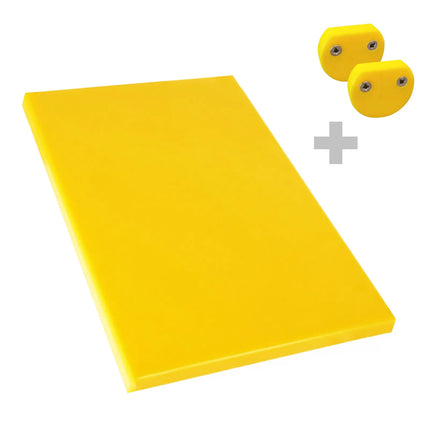 GGM Gastro Chopping Board - 300x500mm - Thickness: 20mm - HACCP-Compliant - HDPE - Yellow