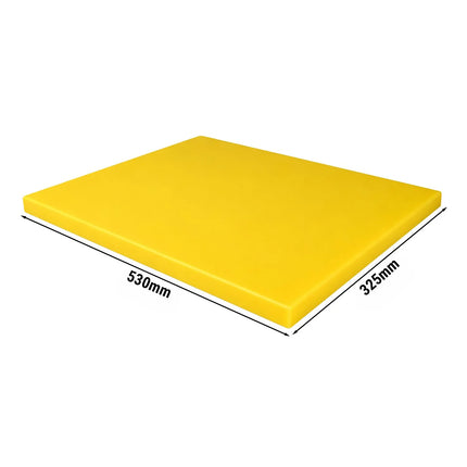 GGM Gastro Chopping Board - 325x530mm - Thickness: 20mm - HACCP-Compliant - HDPE - Yellow