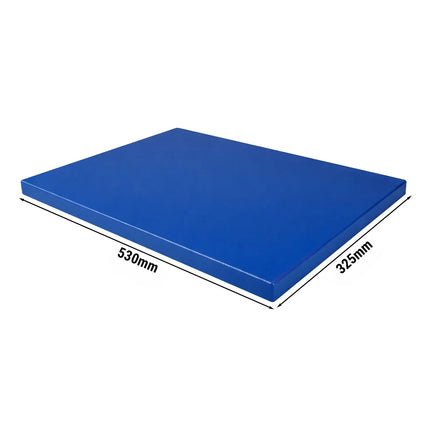GGM Gastro Chopping Board - 325x530mm - Thickness: 20mm - HACCP-Compliant - HDPE - Blue