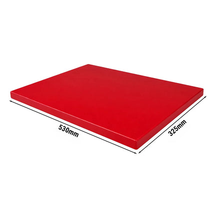 GGM Gastro Chopping Board - 325x530mm - Thickness: 20mm - HACCP-Compliant - HDPE - Red