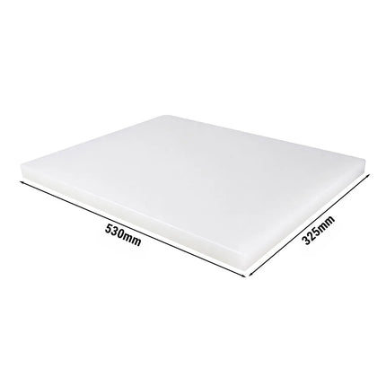 GGM Gastro Chopping Board - 325x530mm - Thickness: 20mm - HACCP-Compliant - HDPE - White
