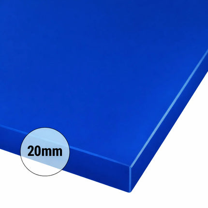 GGM Gastro Chopping Board - 325x530mm - Thickness: 20mm - HACCP-Compliant - HDPE - Blue