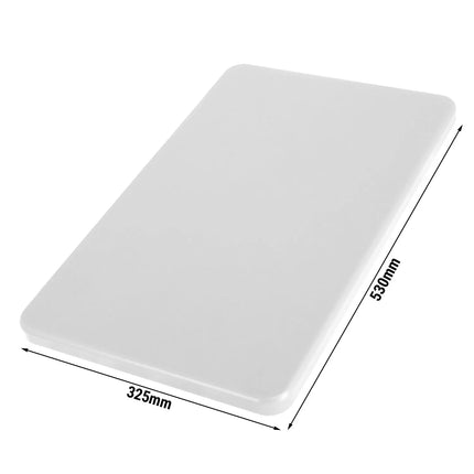 GGM Gastro Chopping Board - 325x530mm - Thickness: 20mm - HACCP-Compliant - PE500 - White