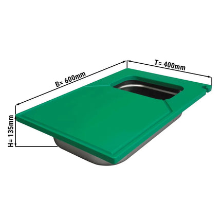 GGM Gastro Chopping Board - 600x400mm - HDPE - Green