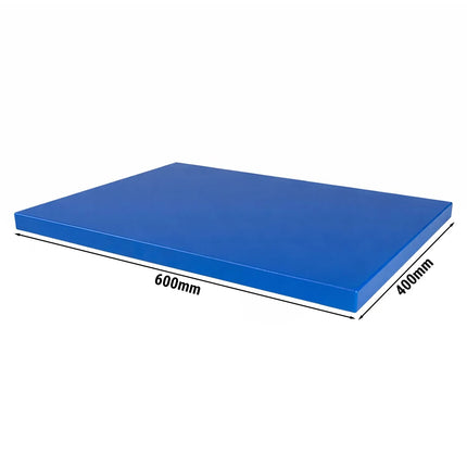 GGM Gastro Chopping Board - 600x400mm - Thickness: 20mm - HACCP-Compliant - HDPE - Blue