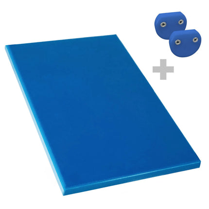 GGM Gastro Chopping Board - 600x400mm - Thickness: 20mm - HACCP-Compliant - HDPE - Blue