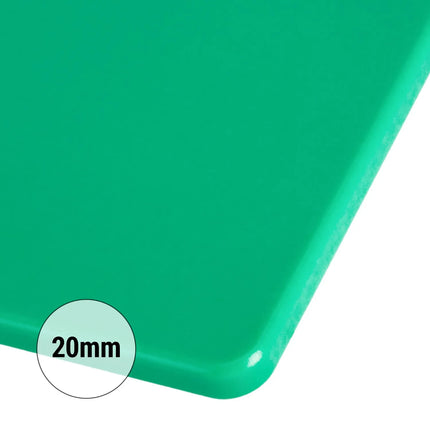 GGM Gastro Chopping Board - 600x400mm - Thickness: 20mm - HACCP-Compliant - HDPE (PE500) - Green