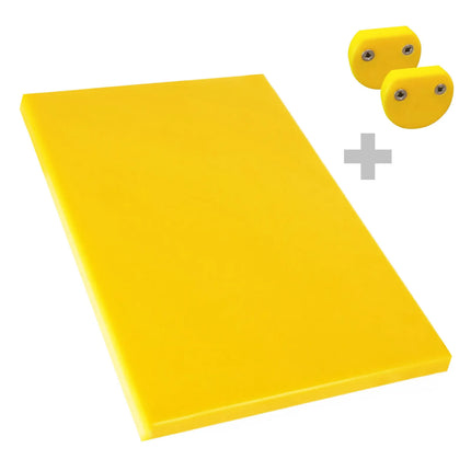 GGM Gastro Chopping Board - 600x400mm - Thickness: 20mm - HACCP-Compliant - HDPE - Yellow