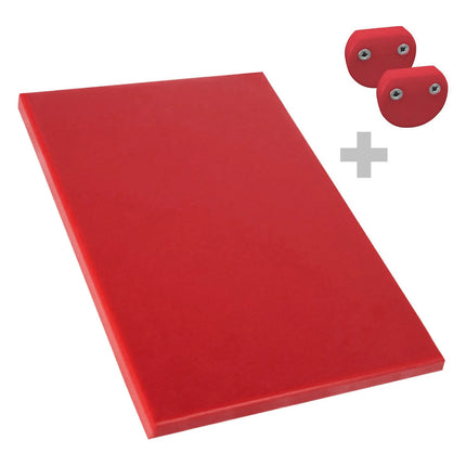 GGM Gastro Chopping Board - 600x400mm - Thickness: 20mm - HACCP-Compliant - HDPE - Red