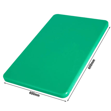 GGM Gastro Chopping Board - 600x400mm - Thickness: 20mm - HACCP-Compliant - HDPE (PE500) - Green