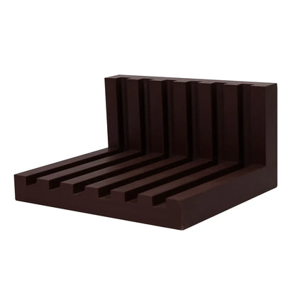 GGM Gastro Chopping Board Rack for 20mm Boards - 6 Slots - Polyethylene - Brown
