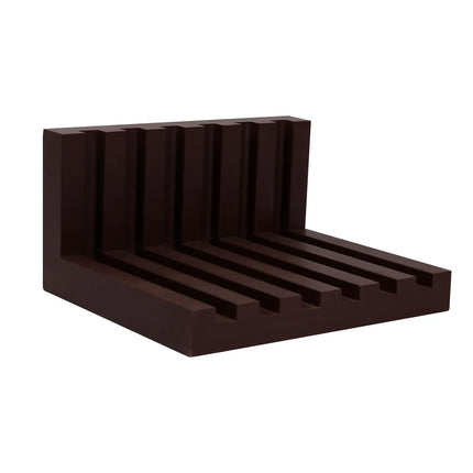 GGM Gastro Chopping Board Rack for 20mm Boards - 6 Slots - Polyethylene - Brown