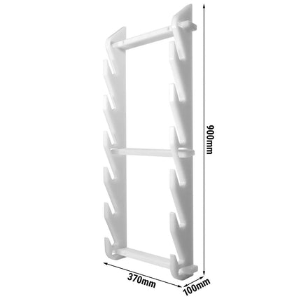 GGM Gastro Chopping Board Rack for 20mm Boards - 6 Slots - Polyethylene - White