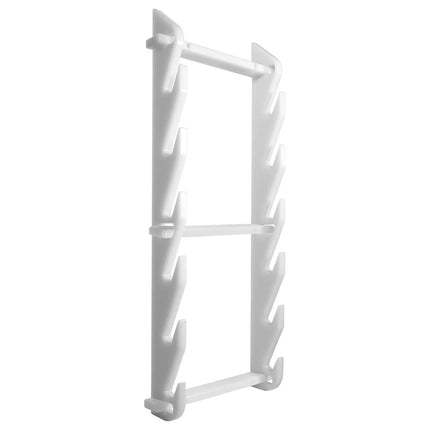 GGM Gastro Chopping Board Rack for 20mm Boards - 6 Slots - Polyethylene - White