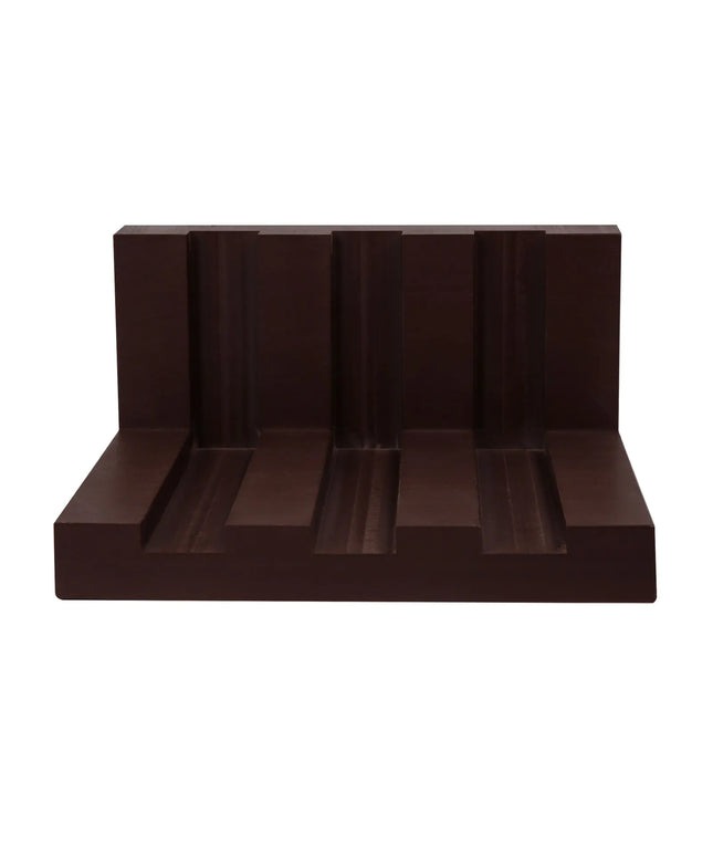 GGM Gastro Chopping Board Rack for 40mm Boards - 3 Slots - Polyethylene - Brown