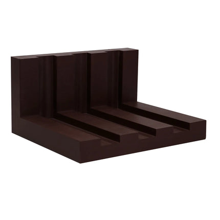 GGM Gastro Chopping Board Rack for 40mm Boards - 3 Slots - Polyethylene - Brown
