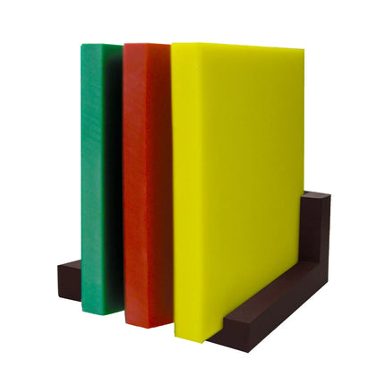 GGM Gastro Chopping Board Rack for 40mm Boards - 3 Slots - Polyethylene - Brown