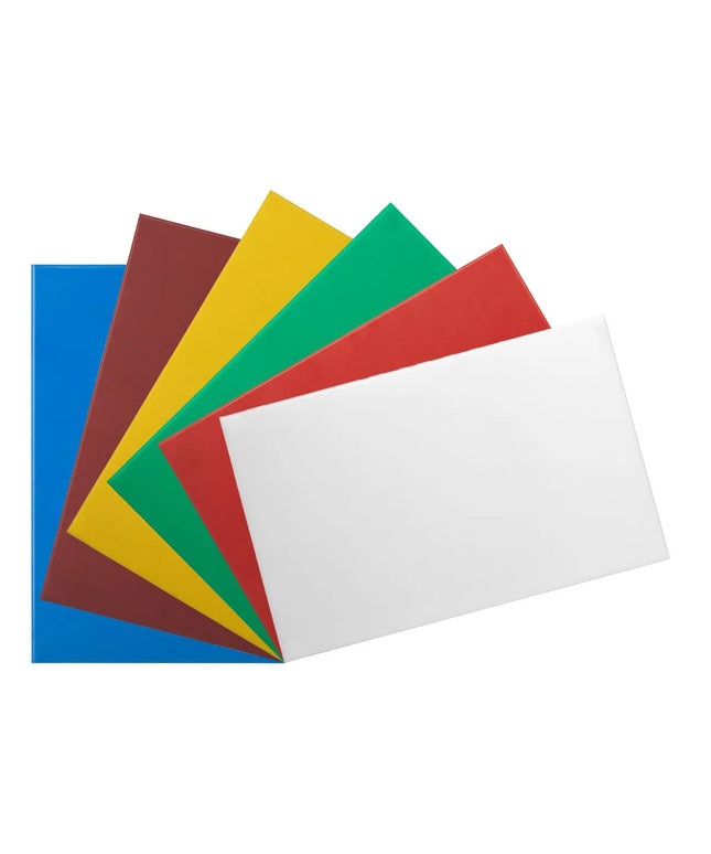 GGM Gastro Chopping Board Set - 300x500mm - Thickness: 20mm - HACCP-Compliant - HDPE - Multicolour