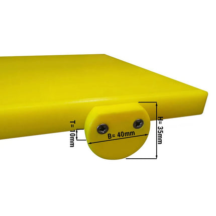 GGM Gastro Chopping Board Stoppers - 40x10x35mm - Yellow